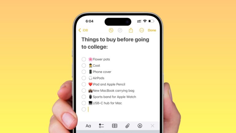 Checklist-in-iPhone-notes